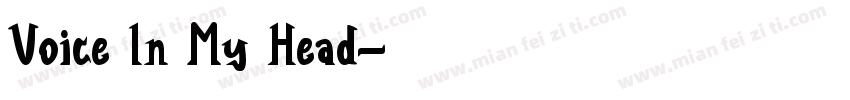 Voice In My Head字体转换